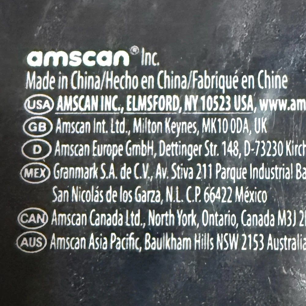 Amscan Black and Gold Backdrop with Abstract Design 6 Ft Tall x 8 Ft Wide - NIP